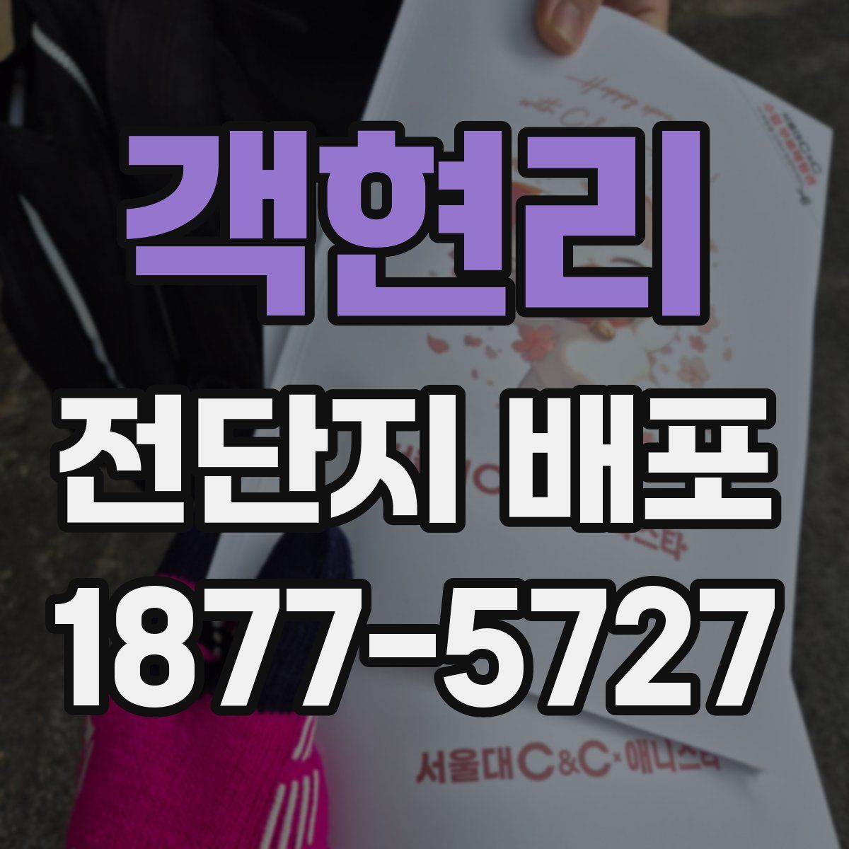 객현리 전단지 배포