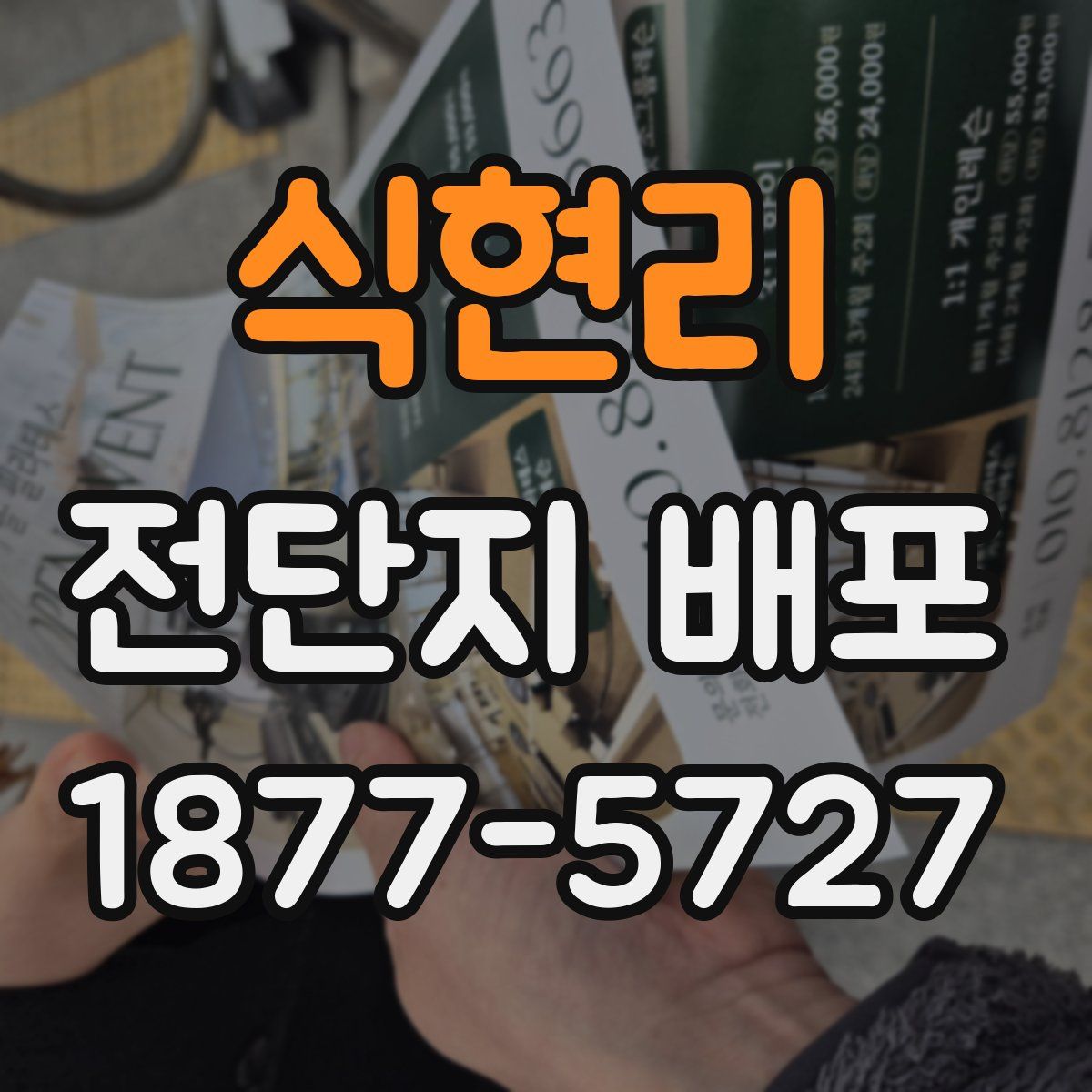 식현리 전단지 배포
