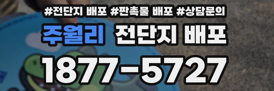주월리 전단지 배포
