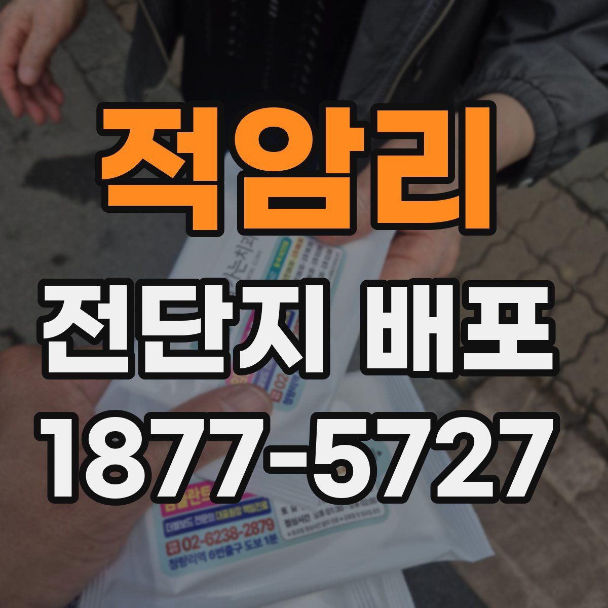 적암리 전단지 배포