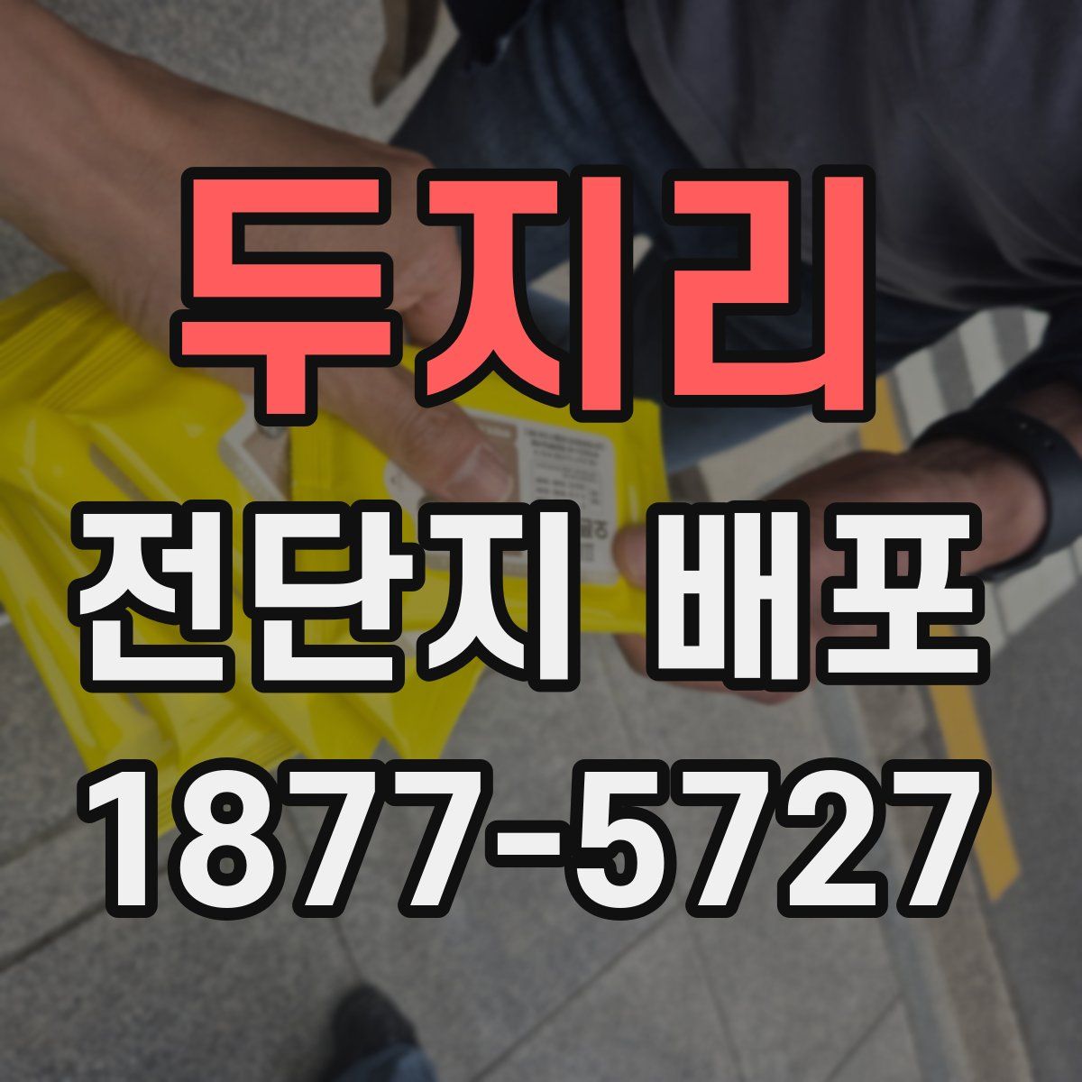 두지리 전단지 배포