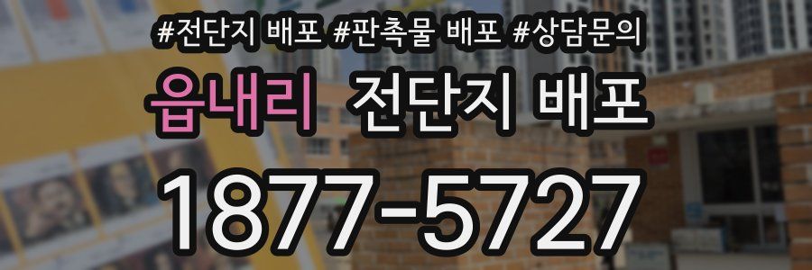읍내리 전단지 배포
