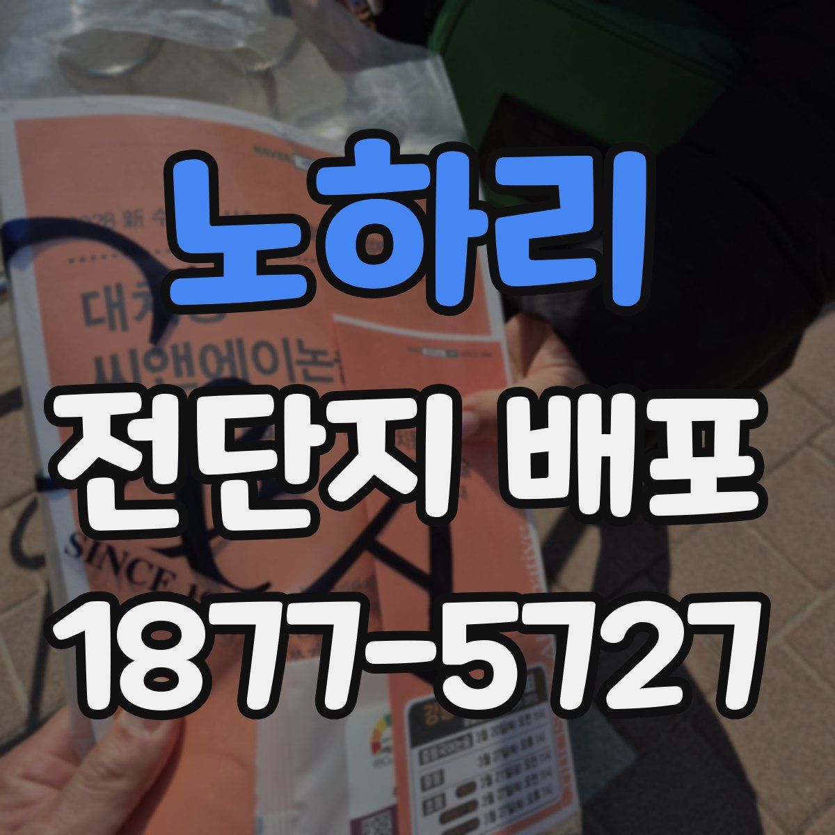 노하리 전단지 배포