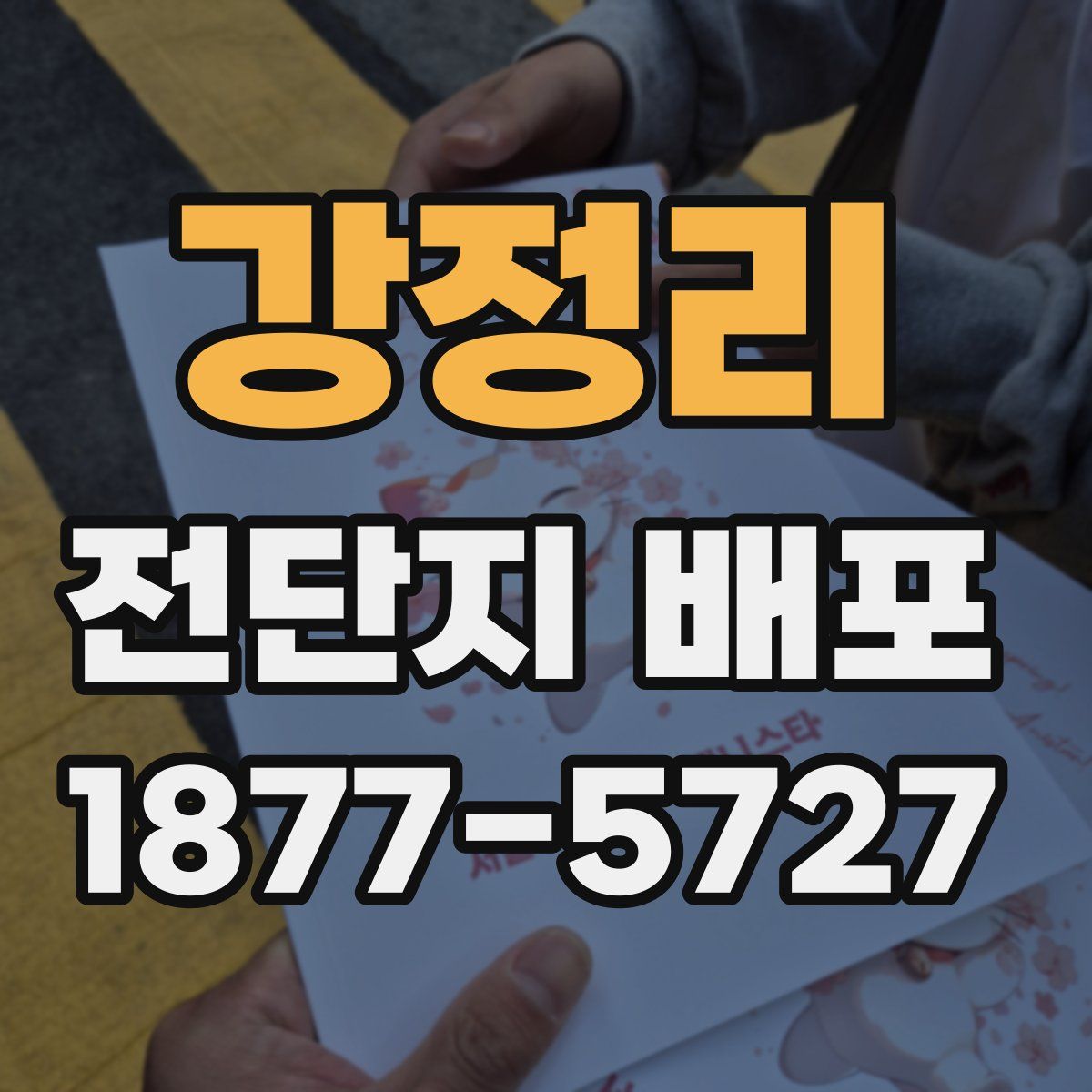 강정리 전단지 배포