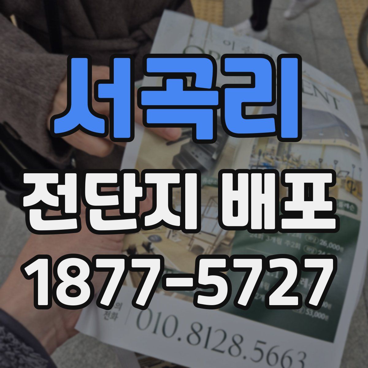 서곡리 전단지 배포