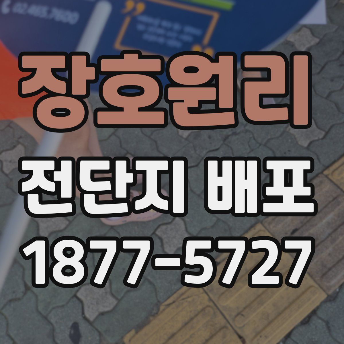 장호원리 전단지 배포