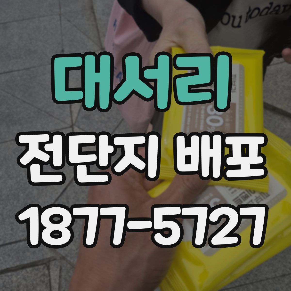 대서리 전단지 배포