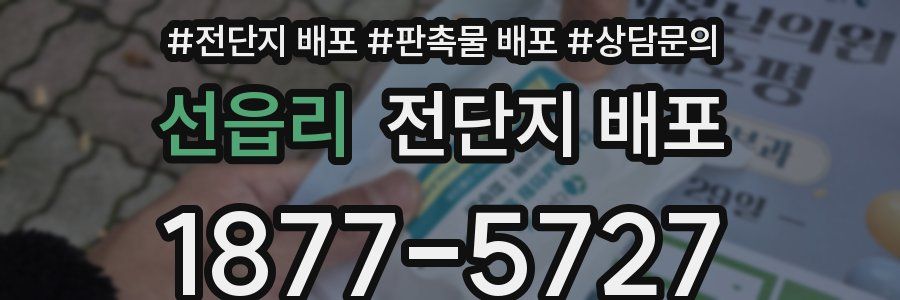 선읍리 전단지 배포