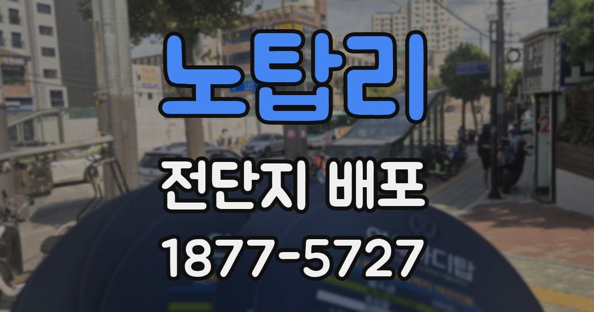 노탑리 전단지 배포