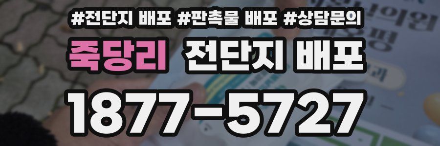 죽당리 전단지 배포