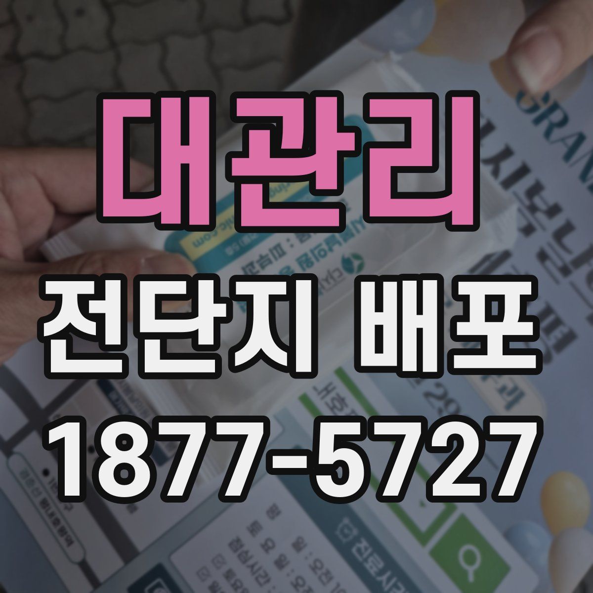 대관리 전단지 배포