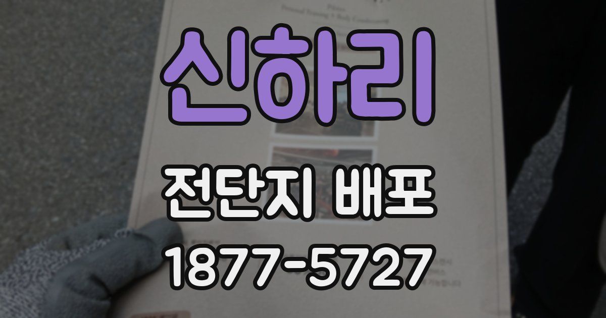신하리 전단지 배포