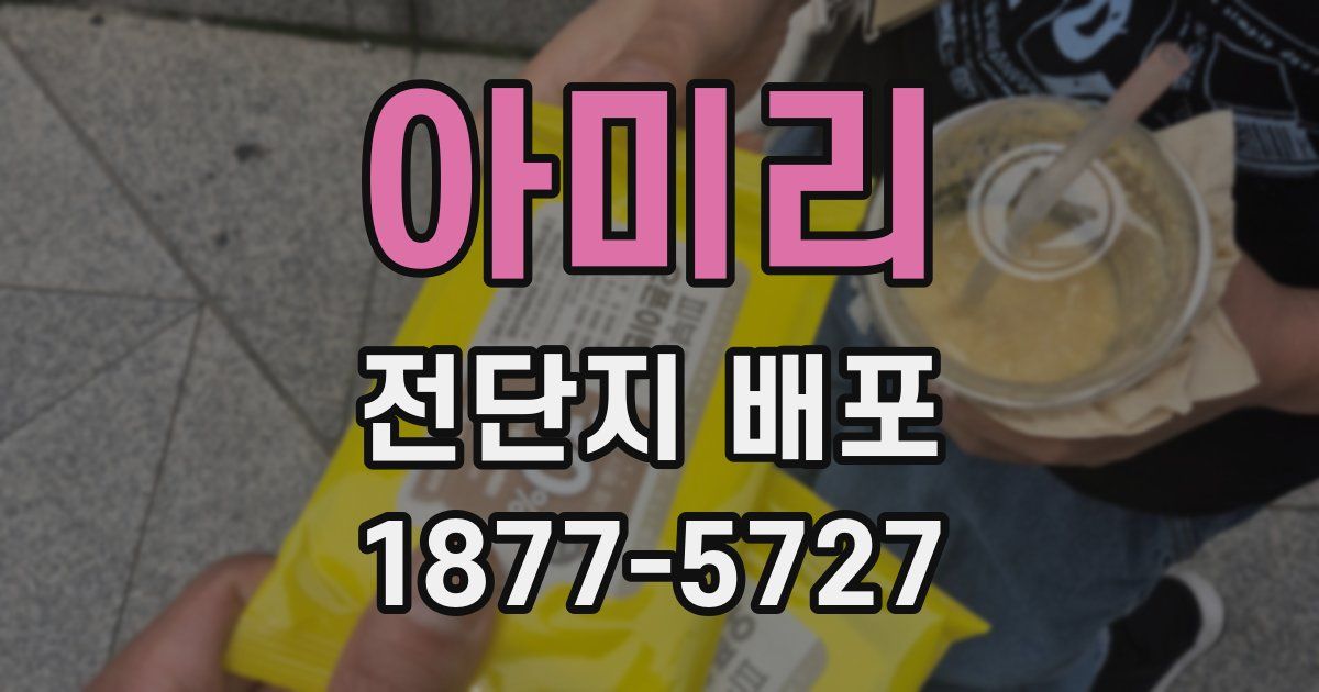아미리 전단지 배포