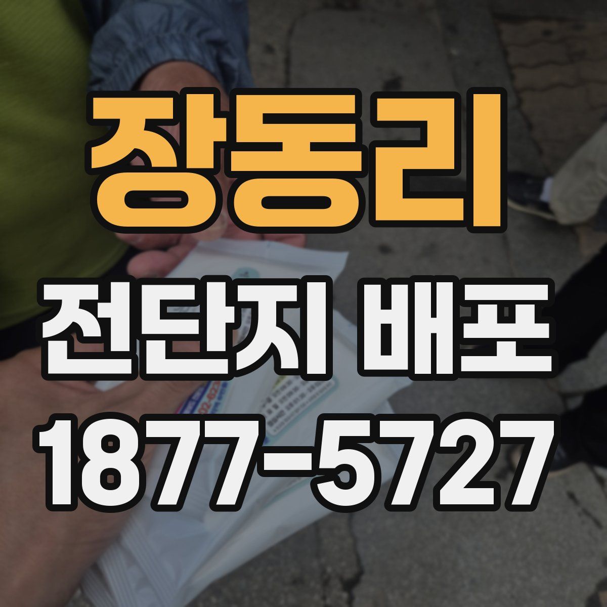 장동리 전단지 배포