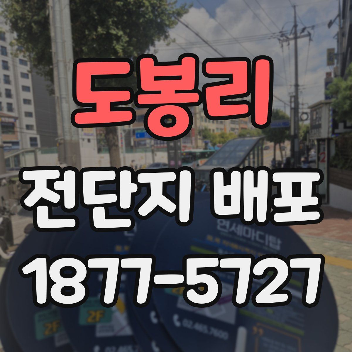 도봉리 전단지 배포