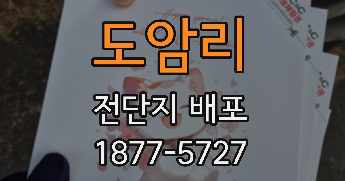도암리 전단지 배포