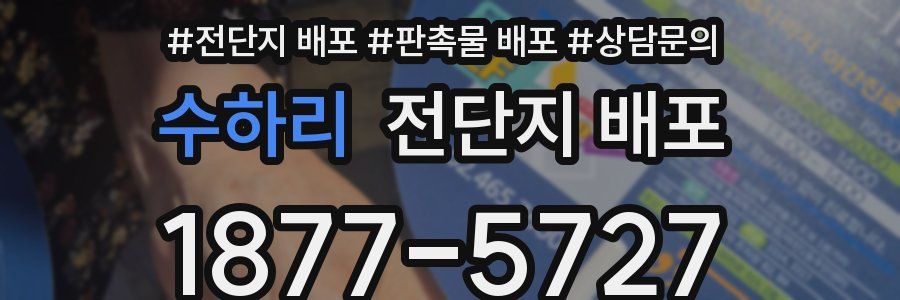 수하리 전단지 배포
