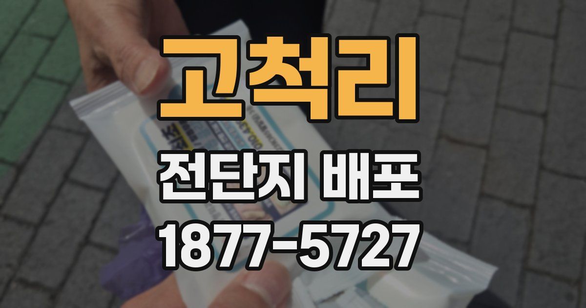 고척리 전단지 배포