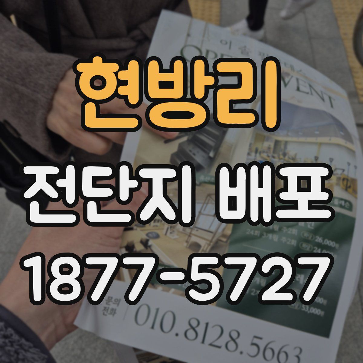 현방리 전단지 배포