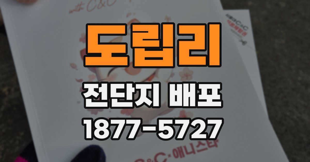 도립리 전단지 배포