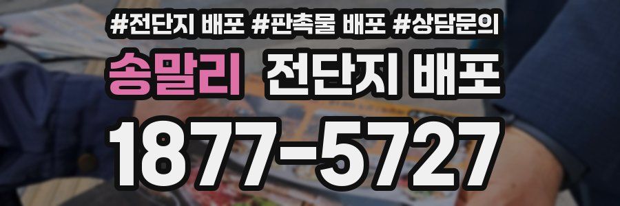 송말리 전단지 배포