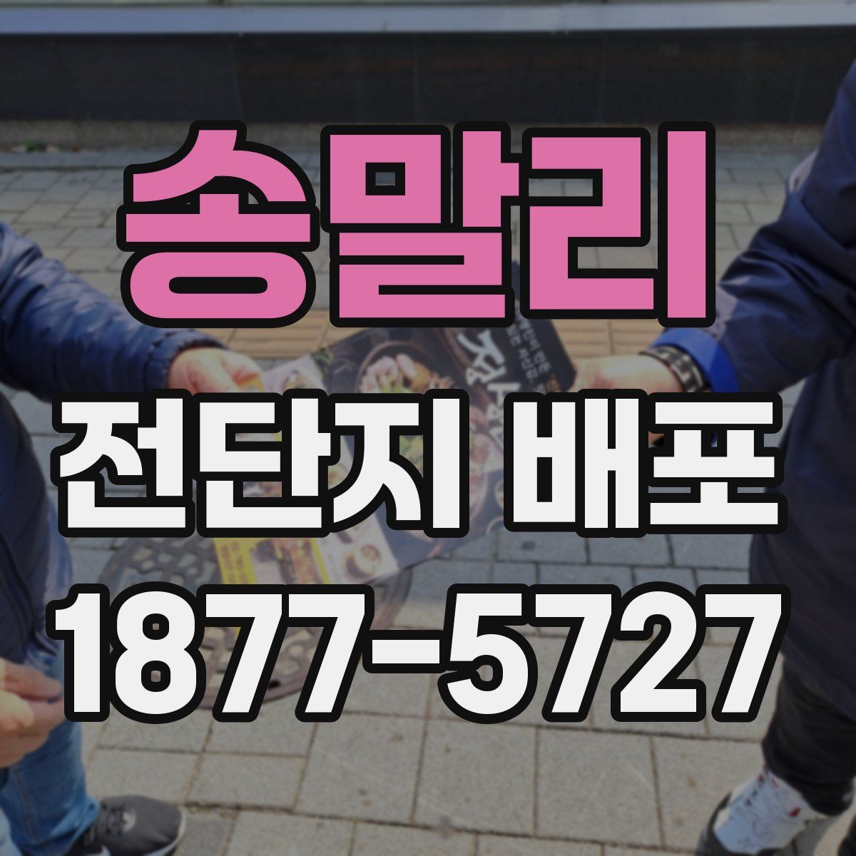 송말리 전단지 배포