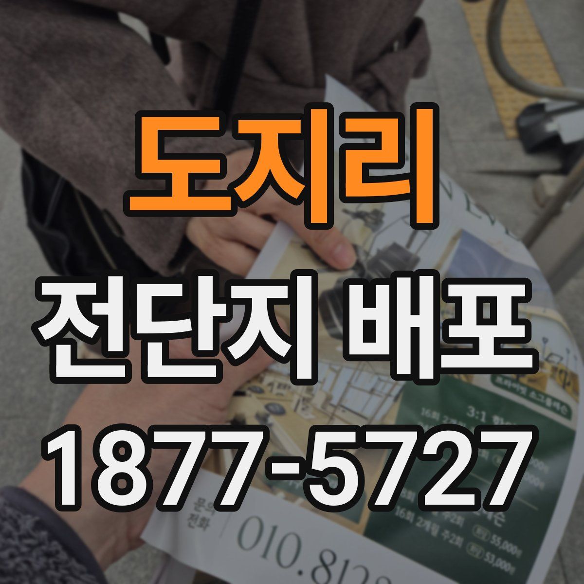 도지리 전단지 배포