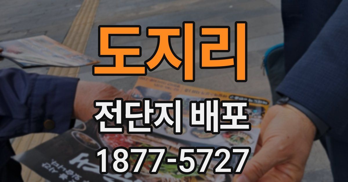 도지리 전단지 배포