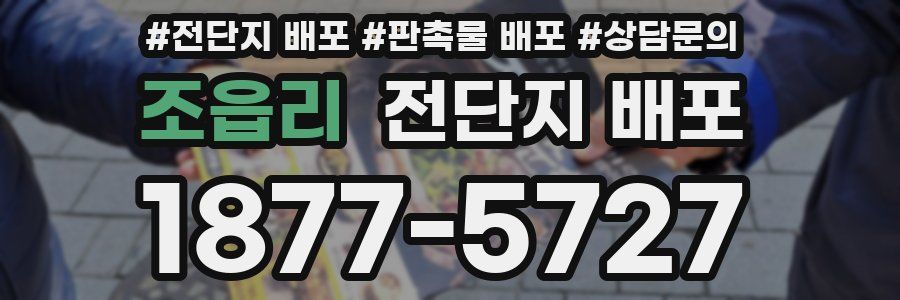 조읍리 전단지 배포