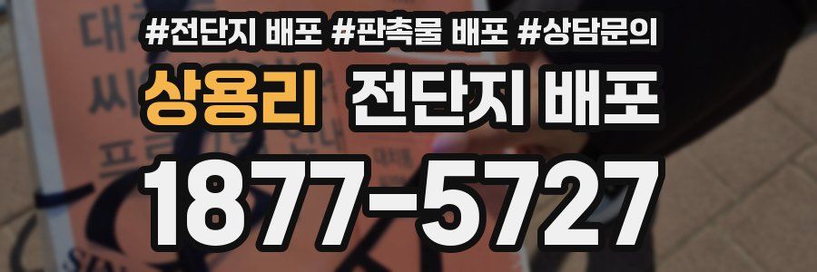 상용리 전단지 배포