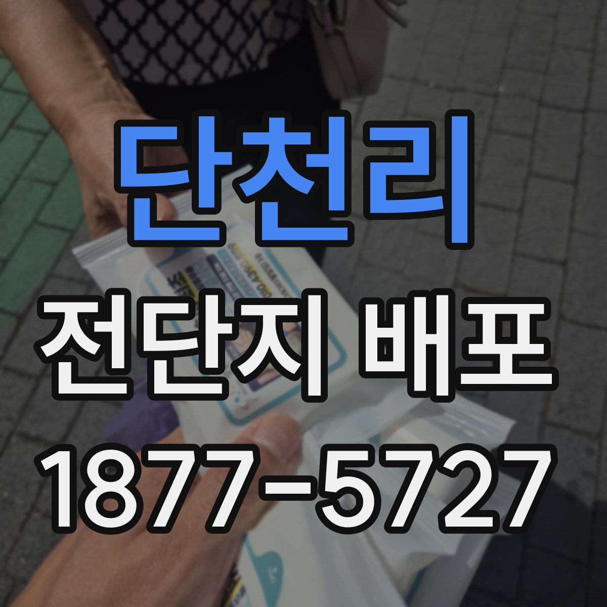 단천리 전단지 배포