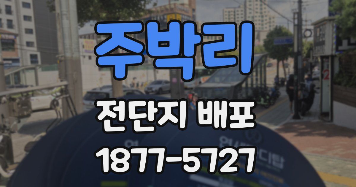 주박리 전단지 배포