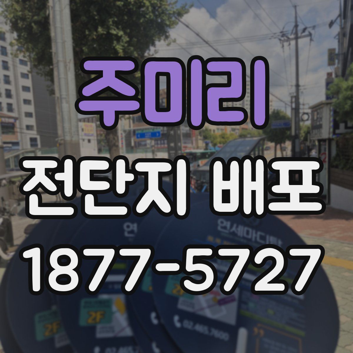 주미리 전단지 배포