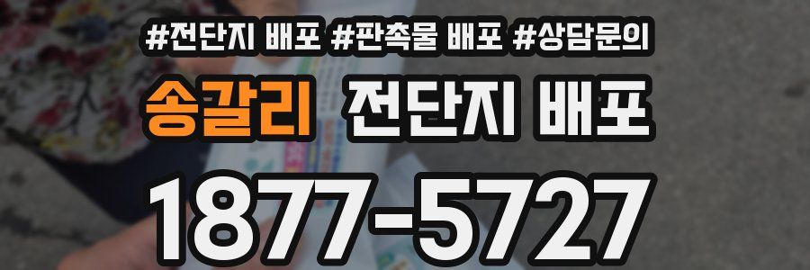 송갈리 전단지 배포