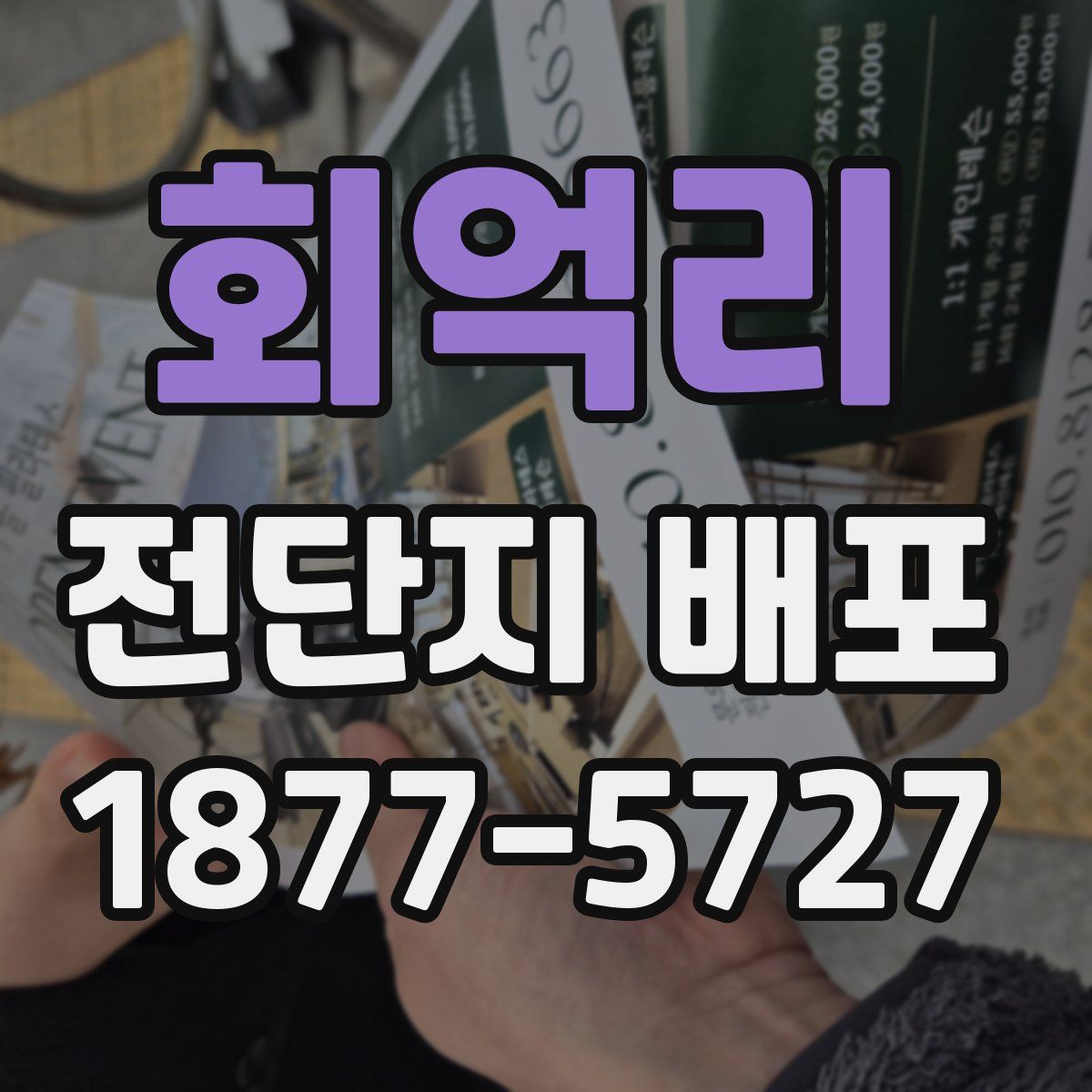 회억리 전단지 배포
