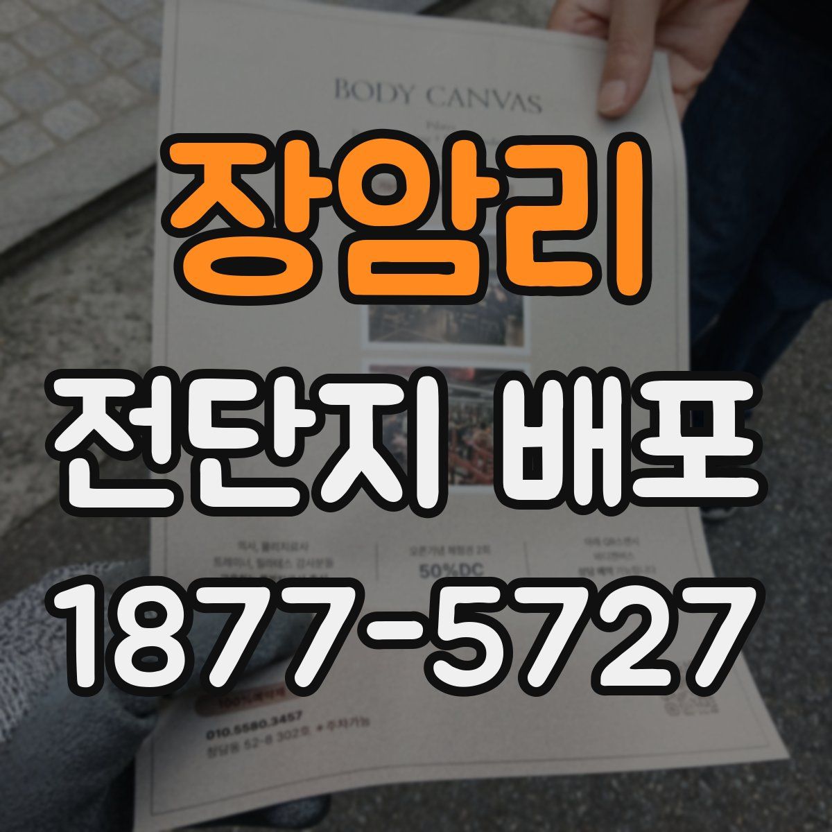 장암리 전단지 배포