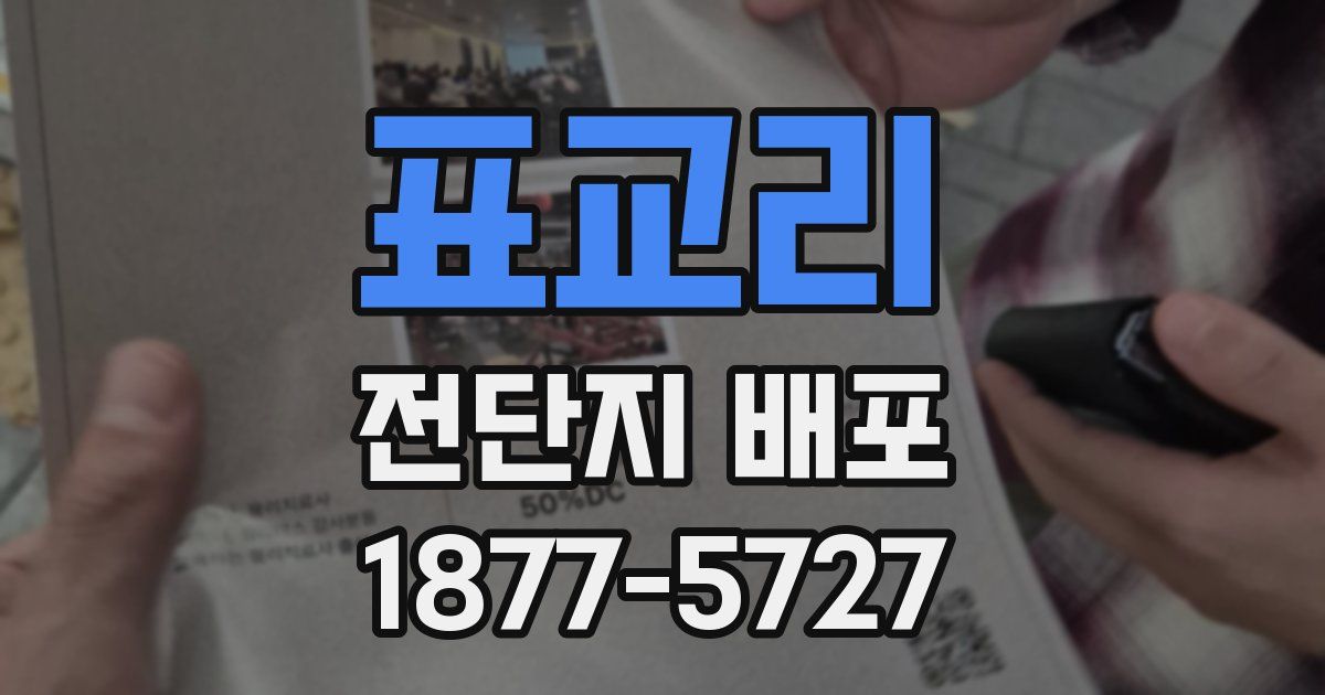 표교리 전단지 배포
