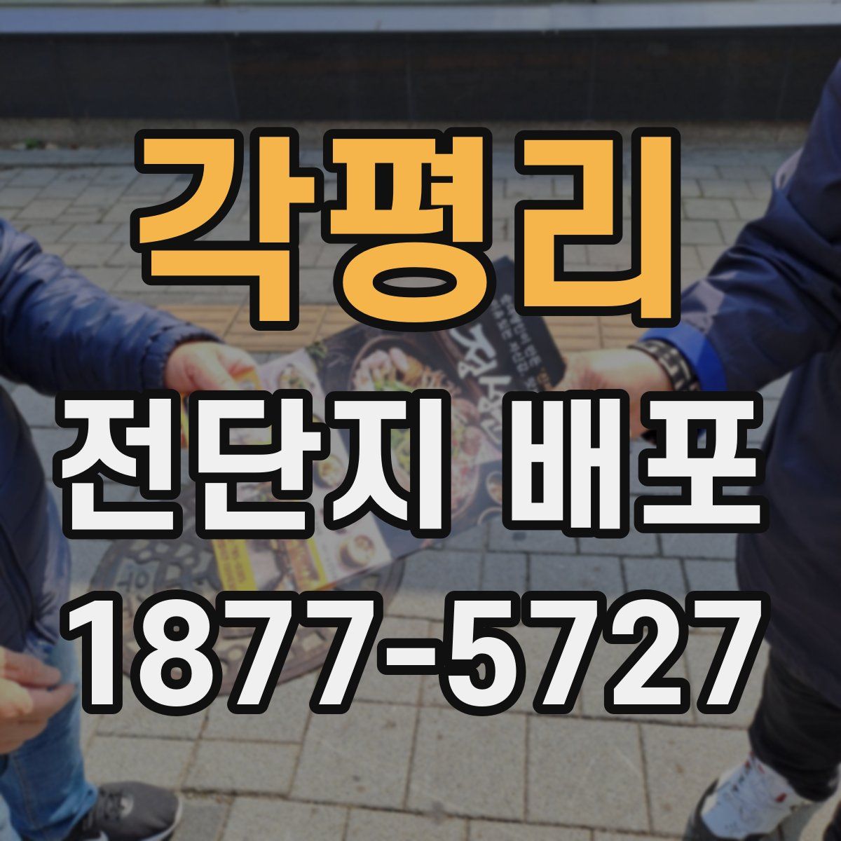 각평리 전단지 배포
