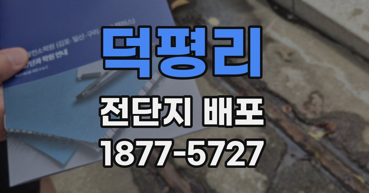 덕평리 전단지 배포