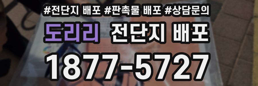 도리리 전단지 배포