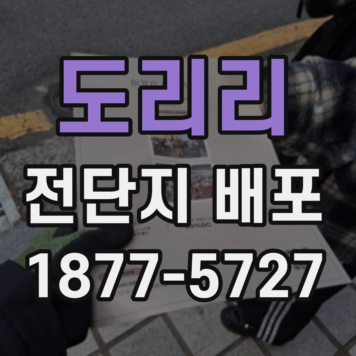 도리리 전단지 배포