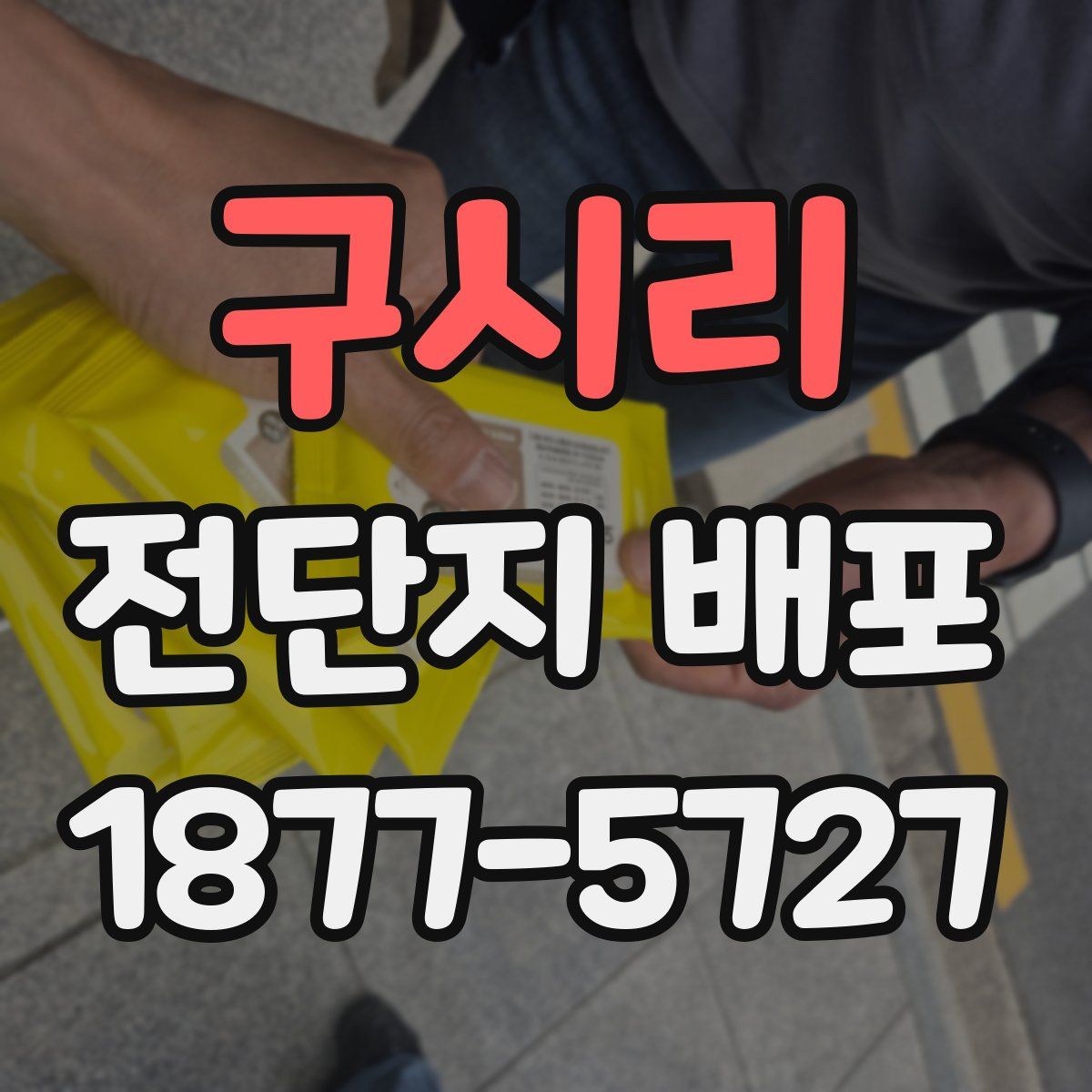 구시리 전단지 배포