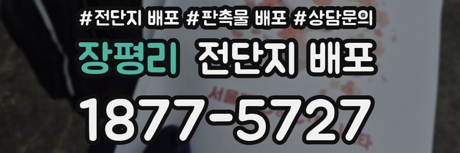 장평리 전단지 배포