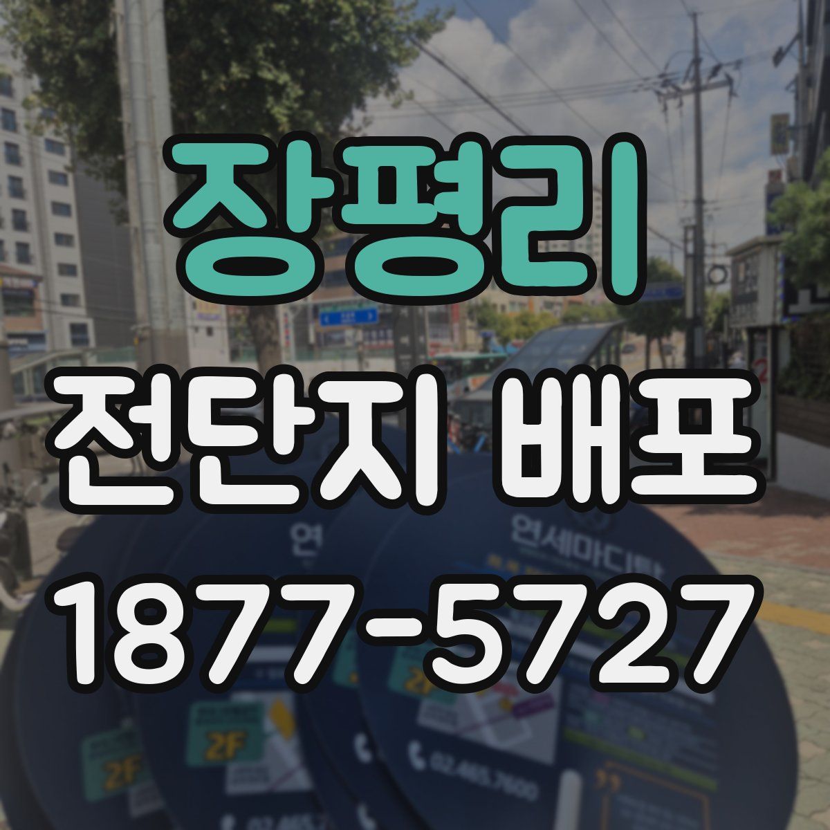 장평리 전단지 배포