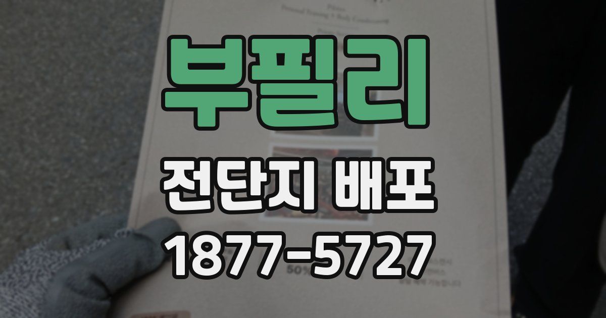 부필리 전단지 배포