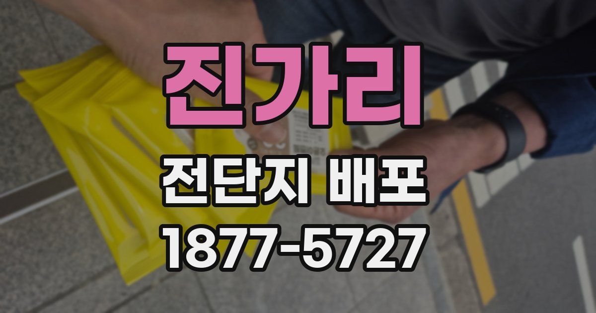 진가리 전단지 배포