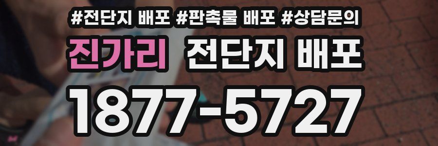 진가리 전단지 배포