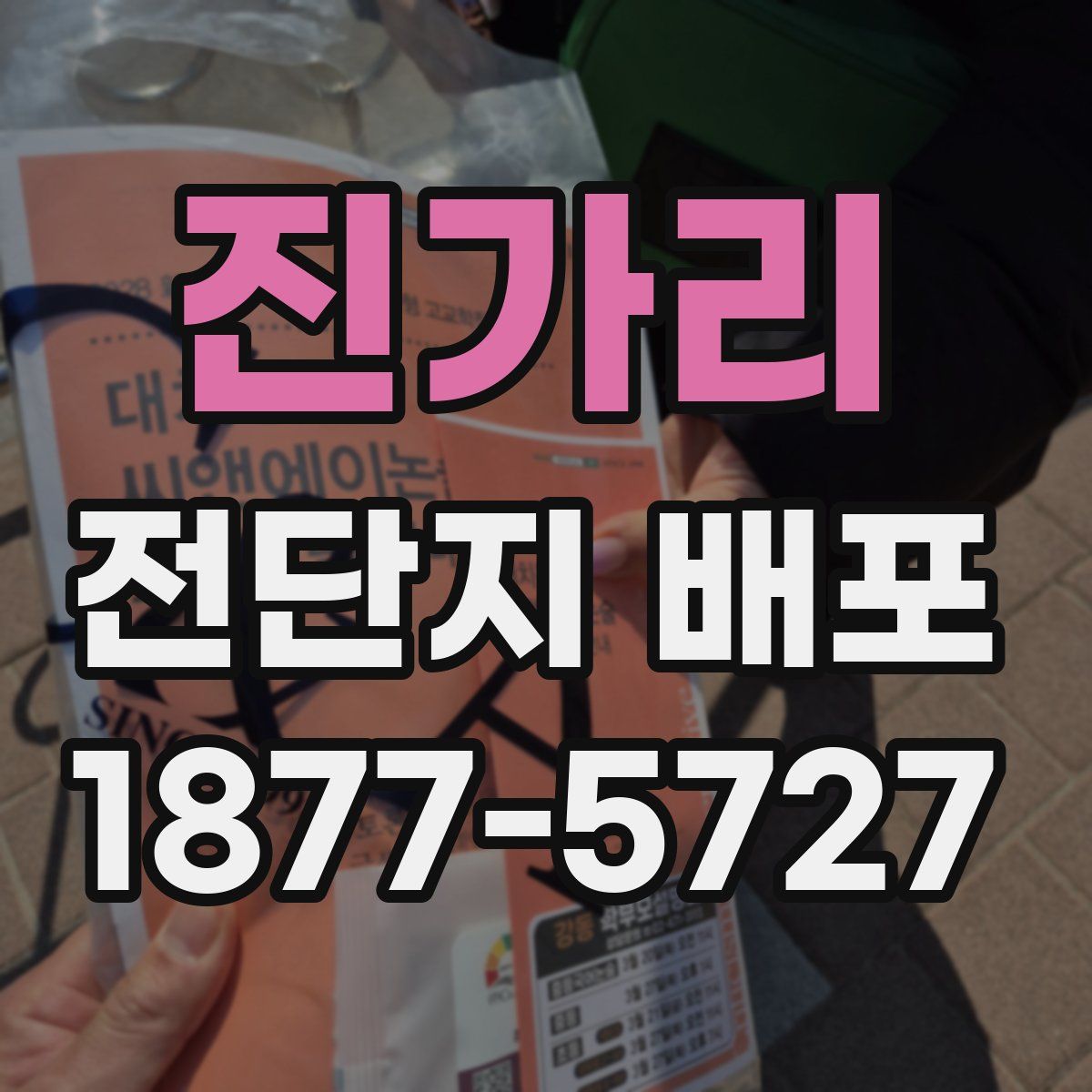 진가리 전단지 배포