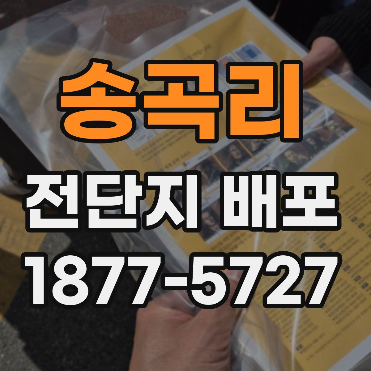 송곡리 전단지 배포