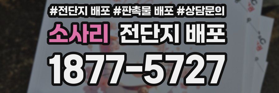 소사리 전단지 배포